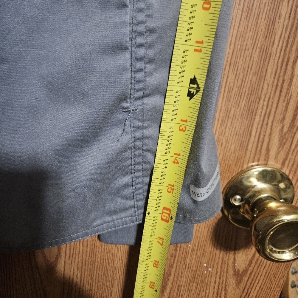 Med Couture Scrub Jacket Warm Up Gray Full Zip! - Picture 8 of 8